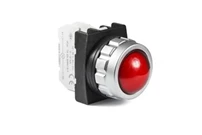 H Series Plastic with LED 12-30V AC/DC Red 30 mm Pilot